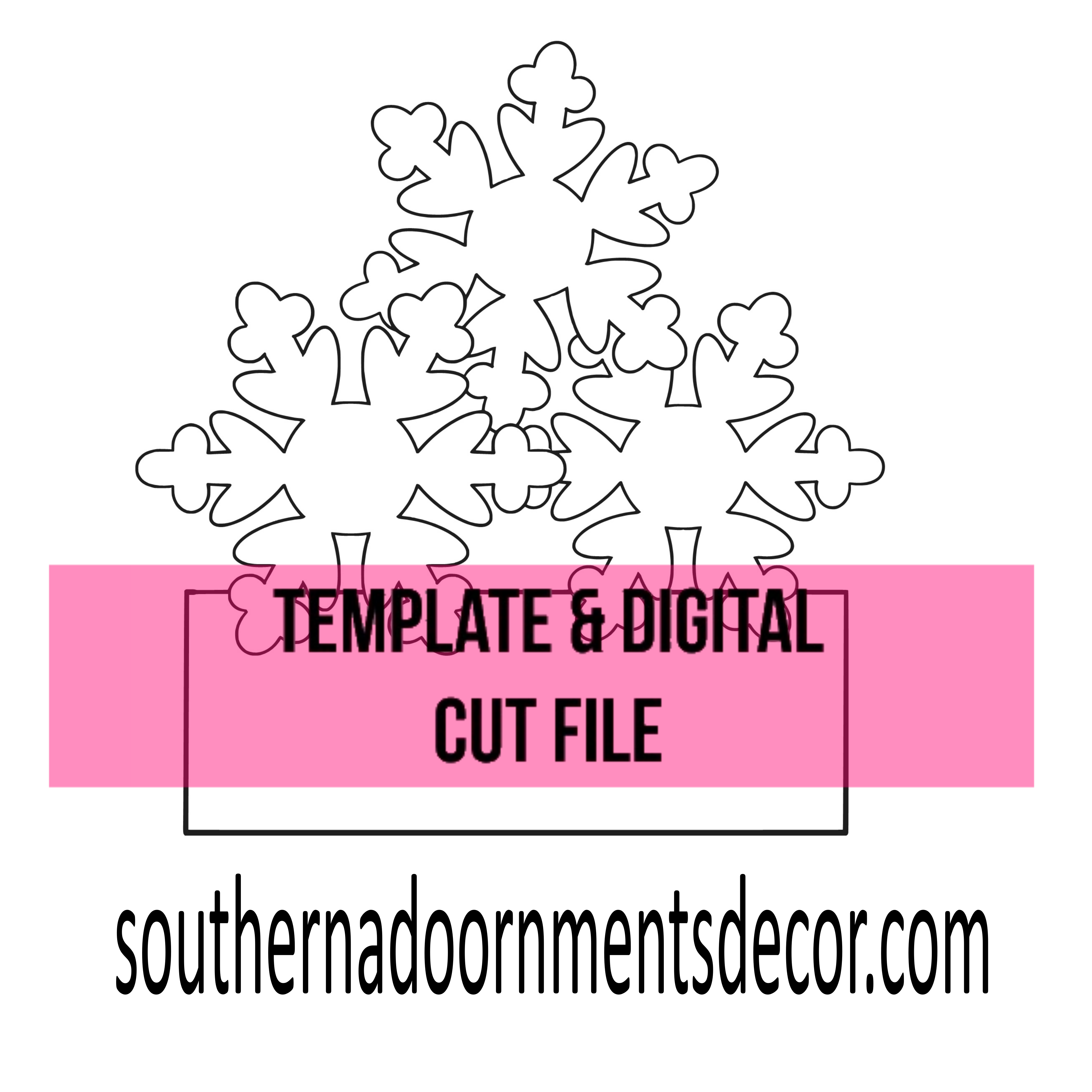 Snowflake Sign Template & Digital Cut File – Southern Adoornments Decor Snowflake Sign Template & Digital Cut File – Southern Adoornments Decor
