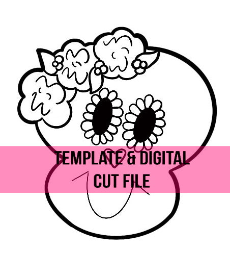 Sugar Skull Template & Digital Cut File