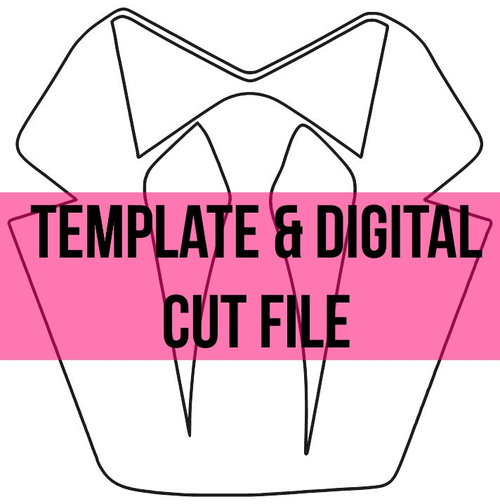 Suit and Tie Template & Digital Cut File
