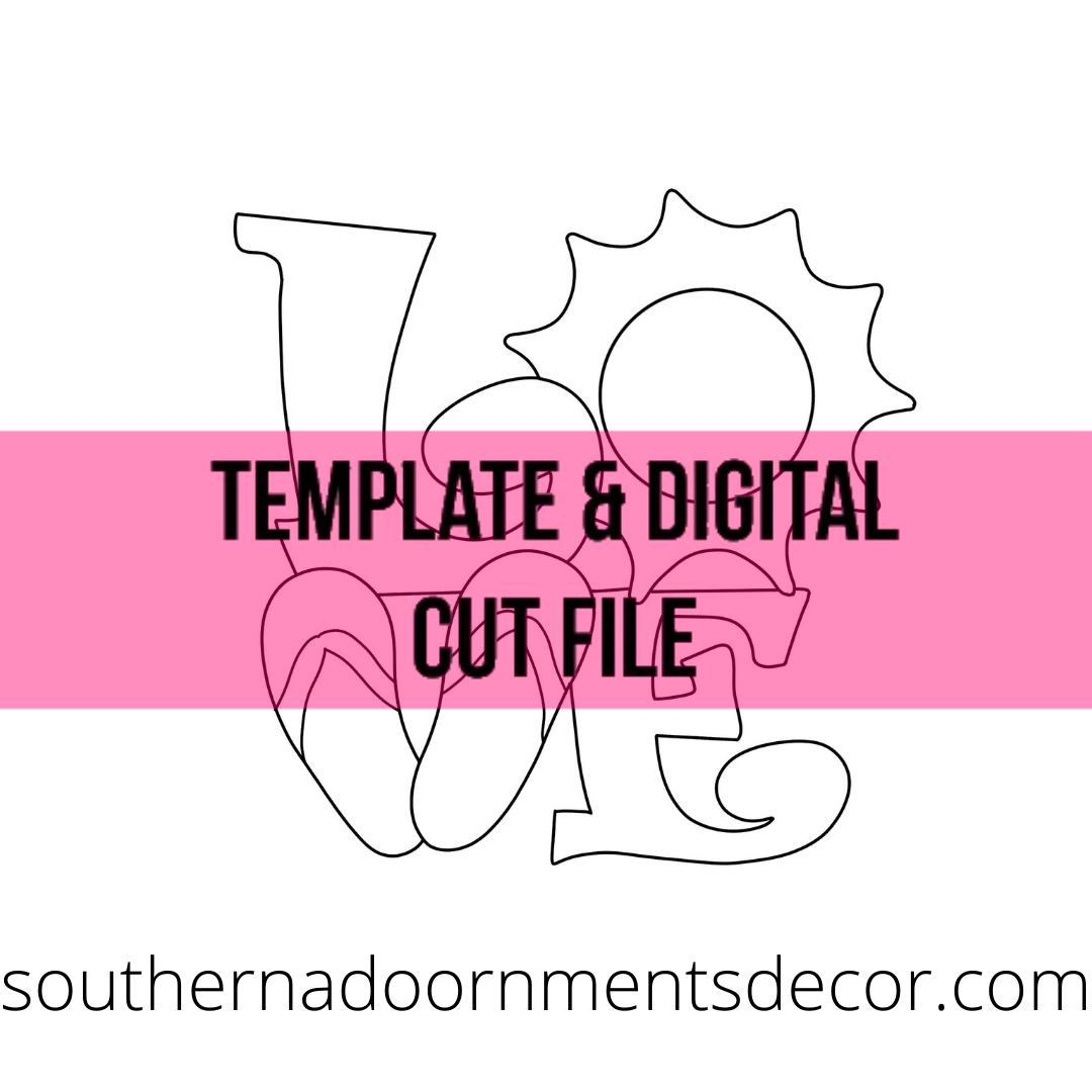 Summer Love Template & Digital Cut File