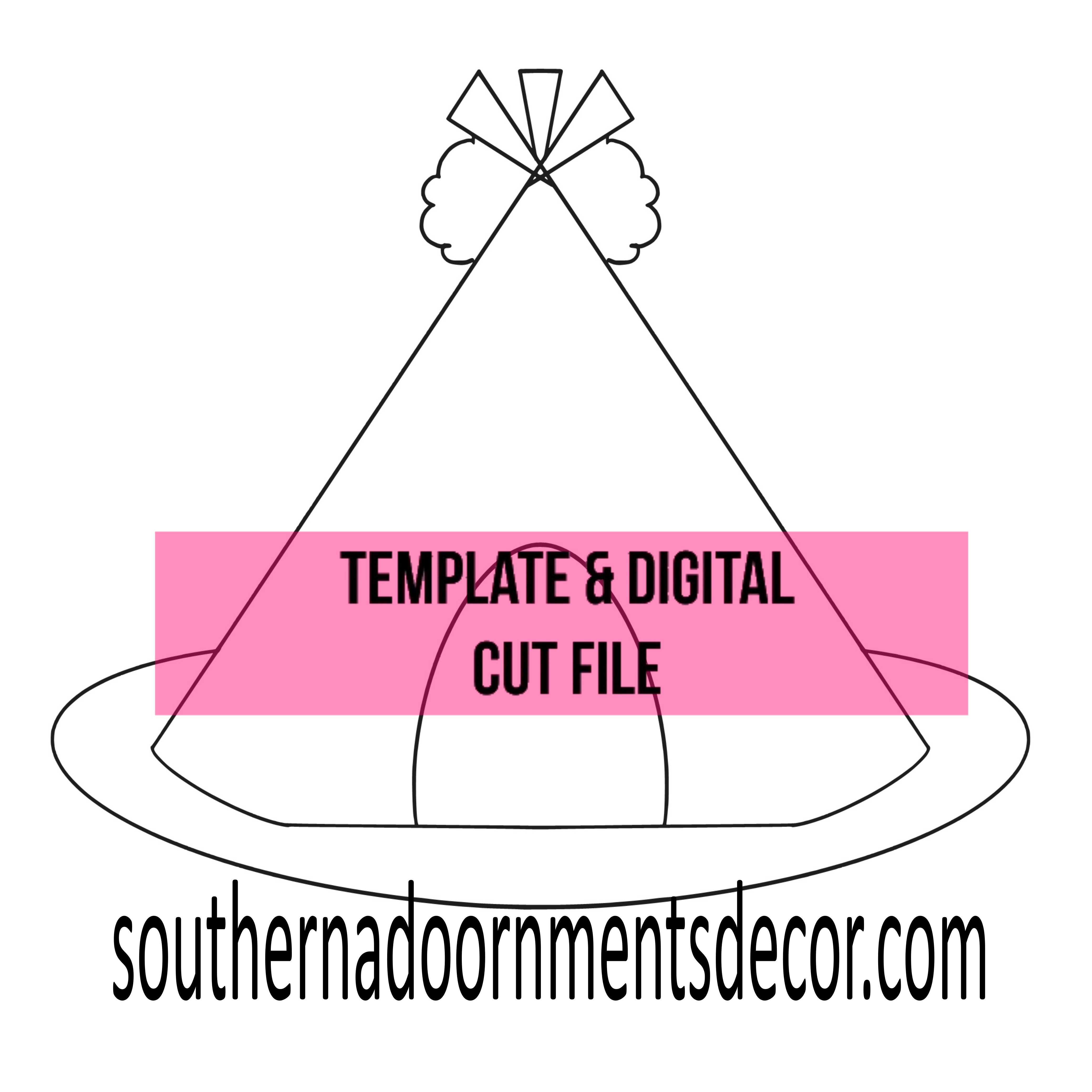 Teepee Template & Digital Cut File
