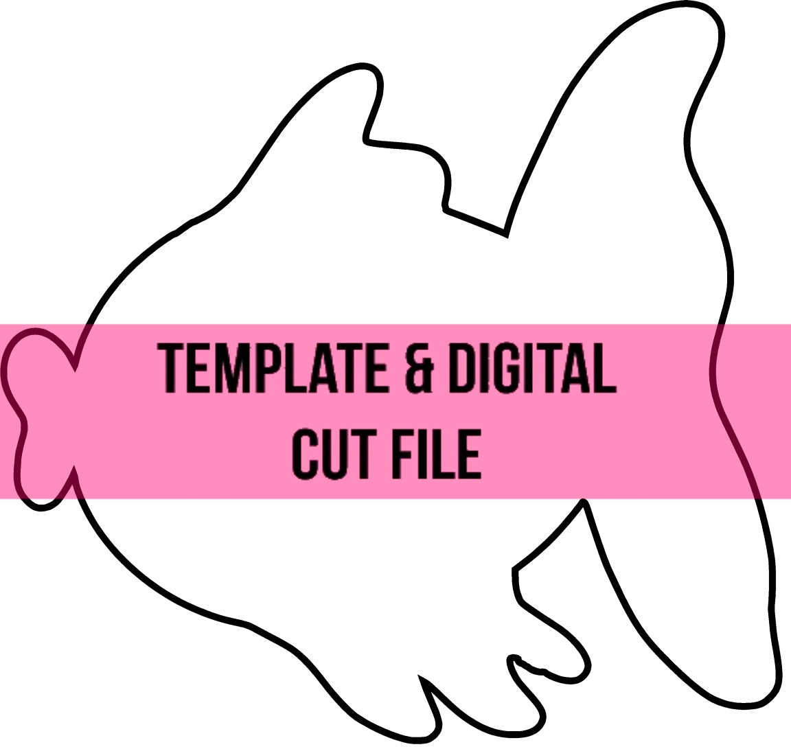Tropical Fish Template & Digital Cut File