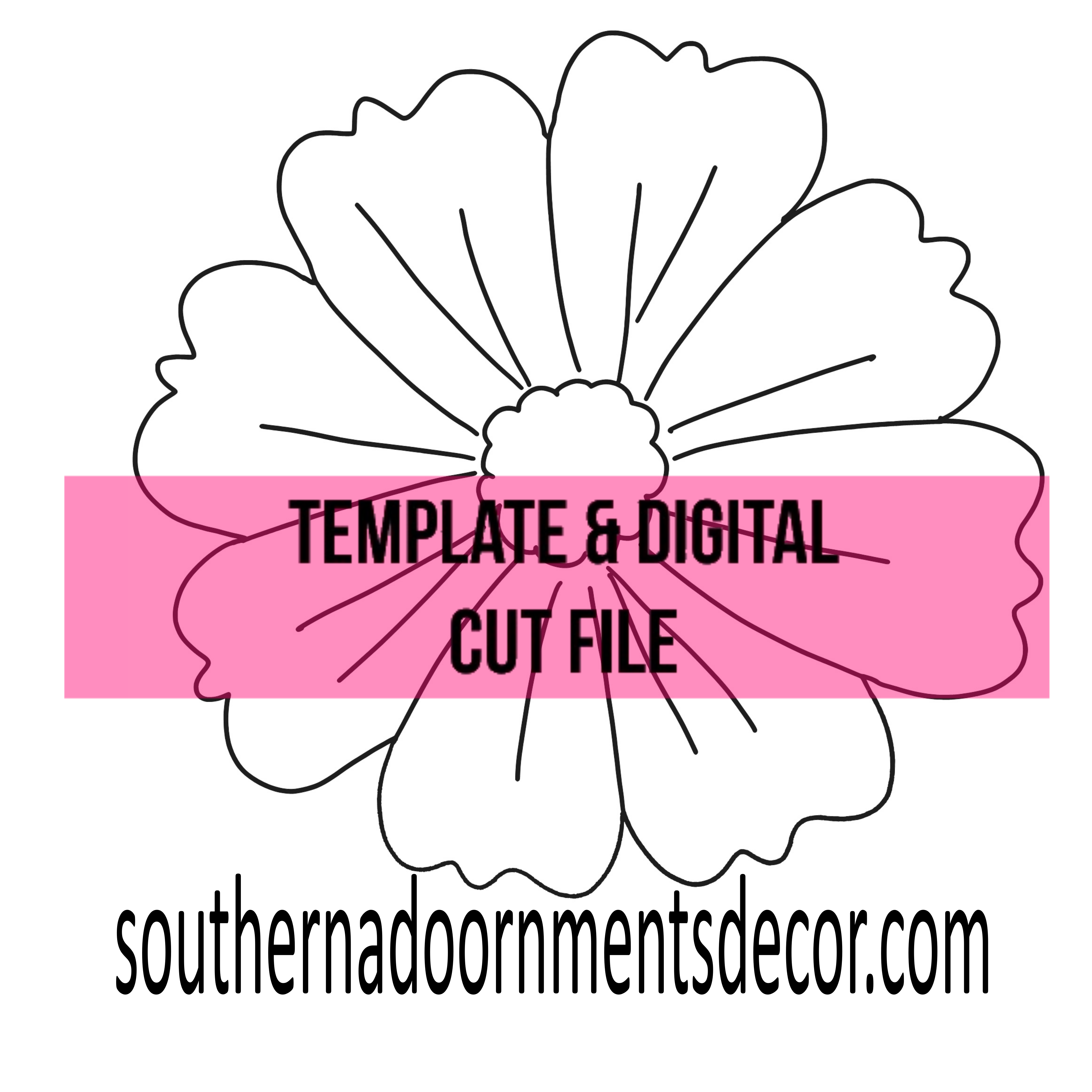 Violet Template & Digital Cut File