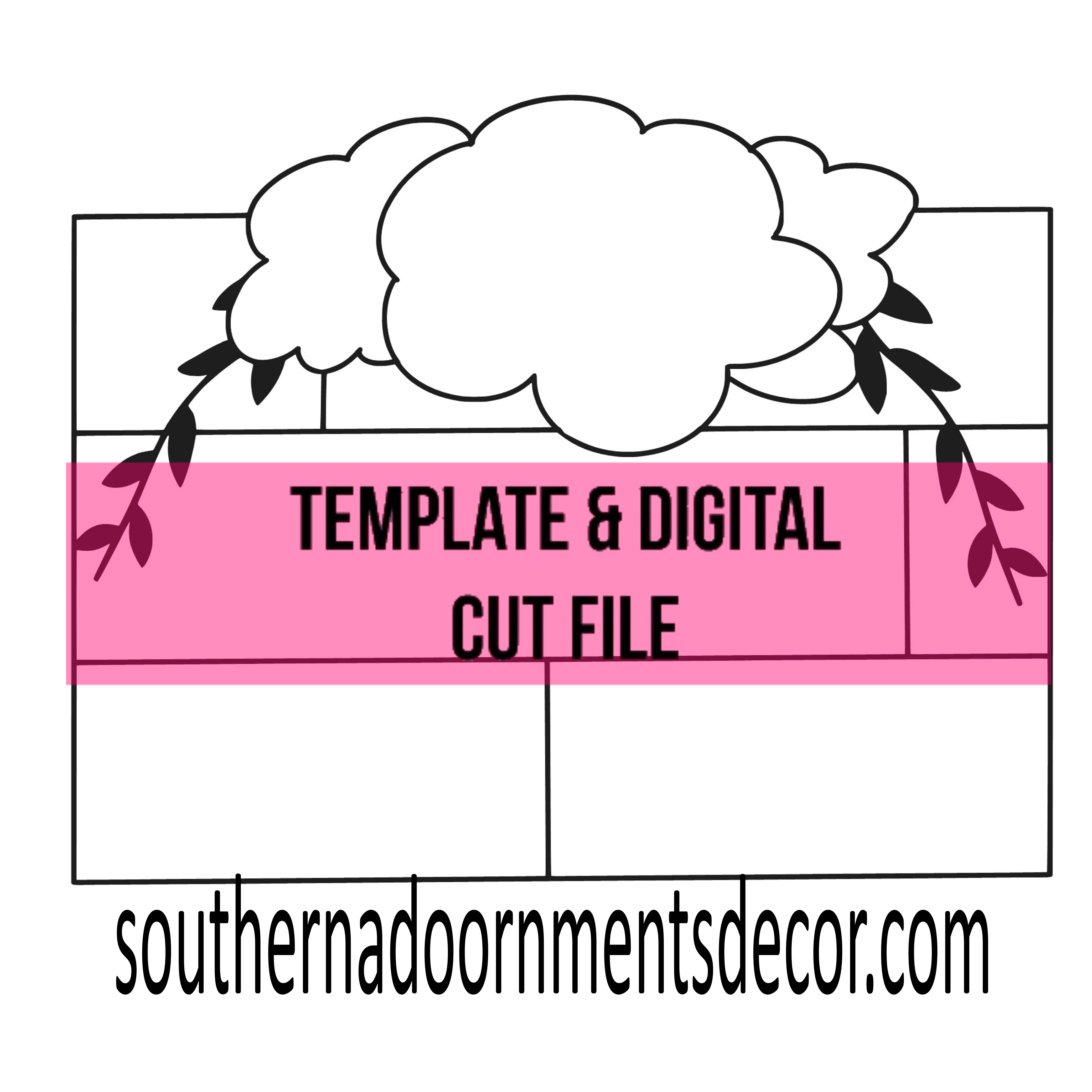 Wedding Sign Board Template & Digital Cut File