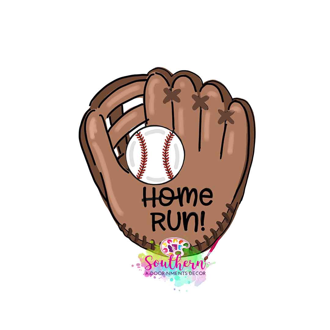 Baseball Glove Template & Digital Cut File Southern Adoornments Decor