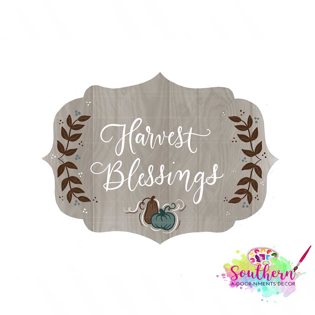 Harvest Blessings Template & Digital Cut File