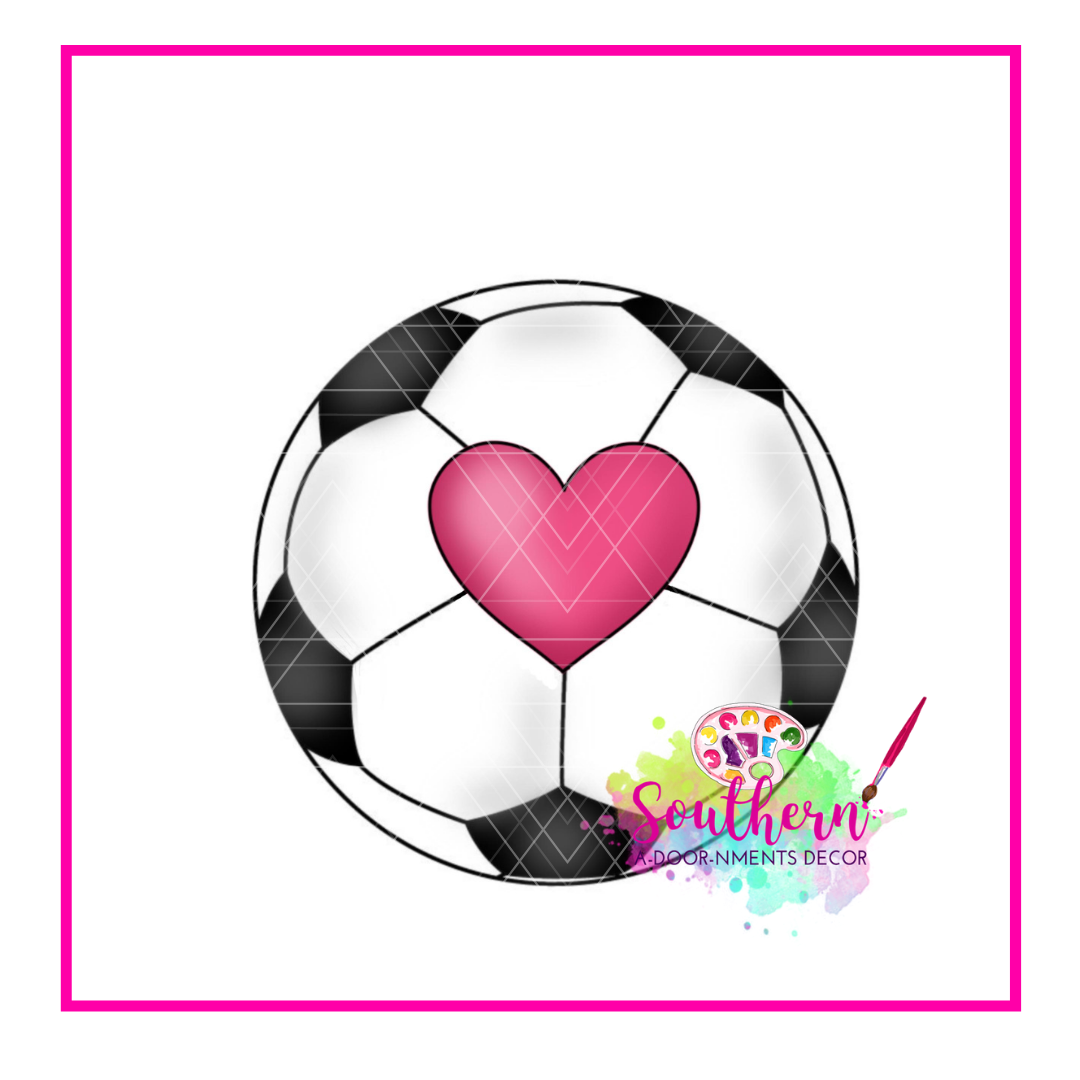 Heart of Soccer Template & Digital Cut File