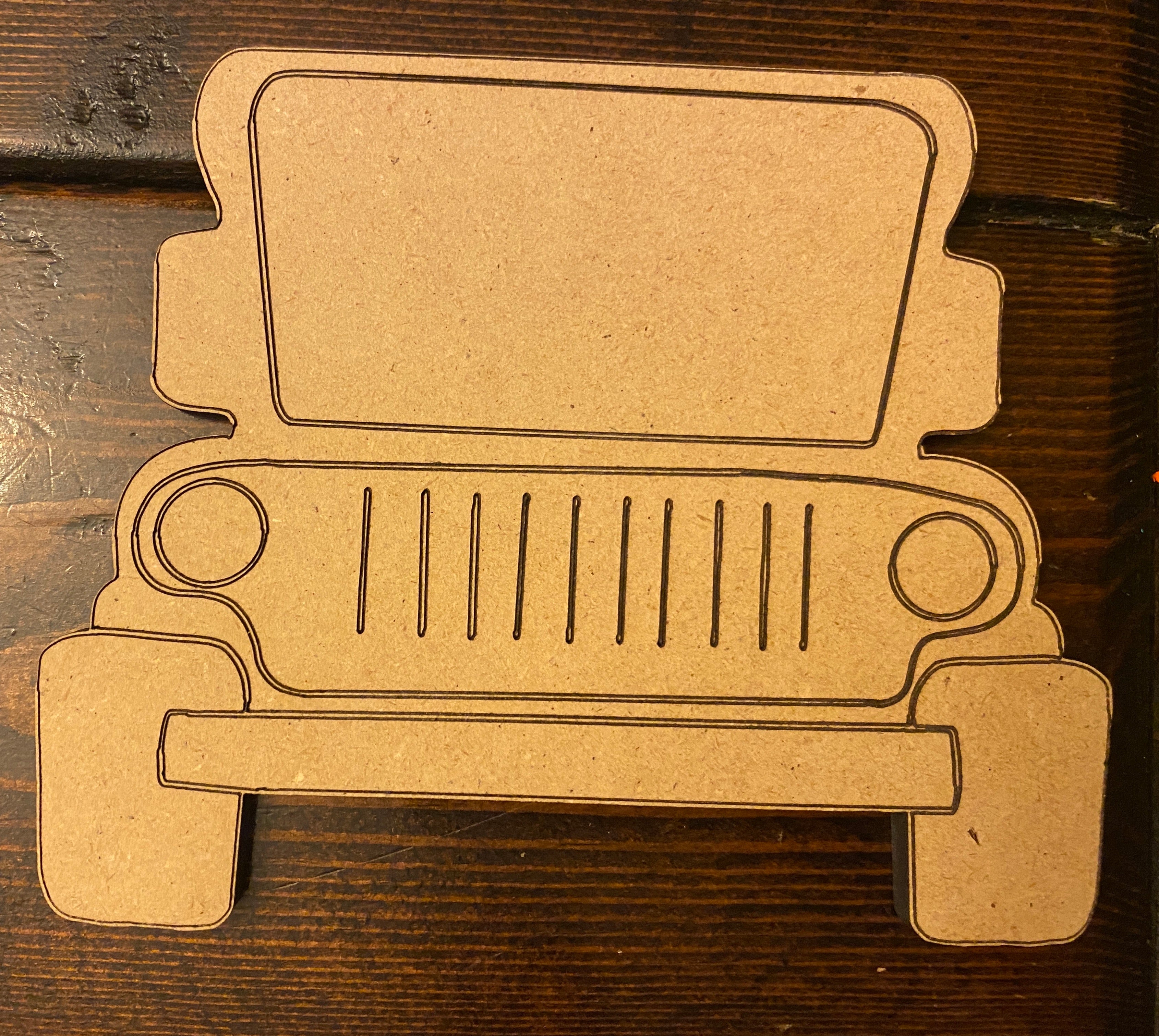 Off-Road Vehicle Wooden Blank