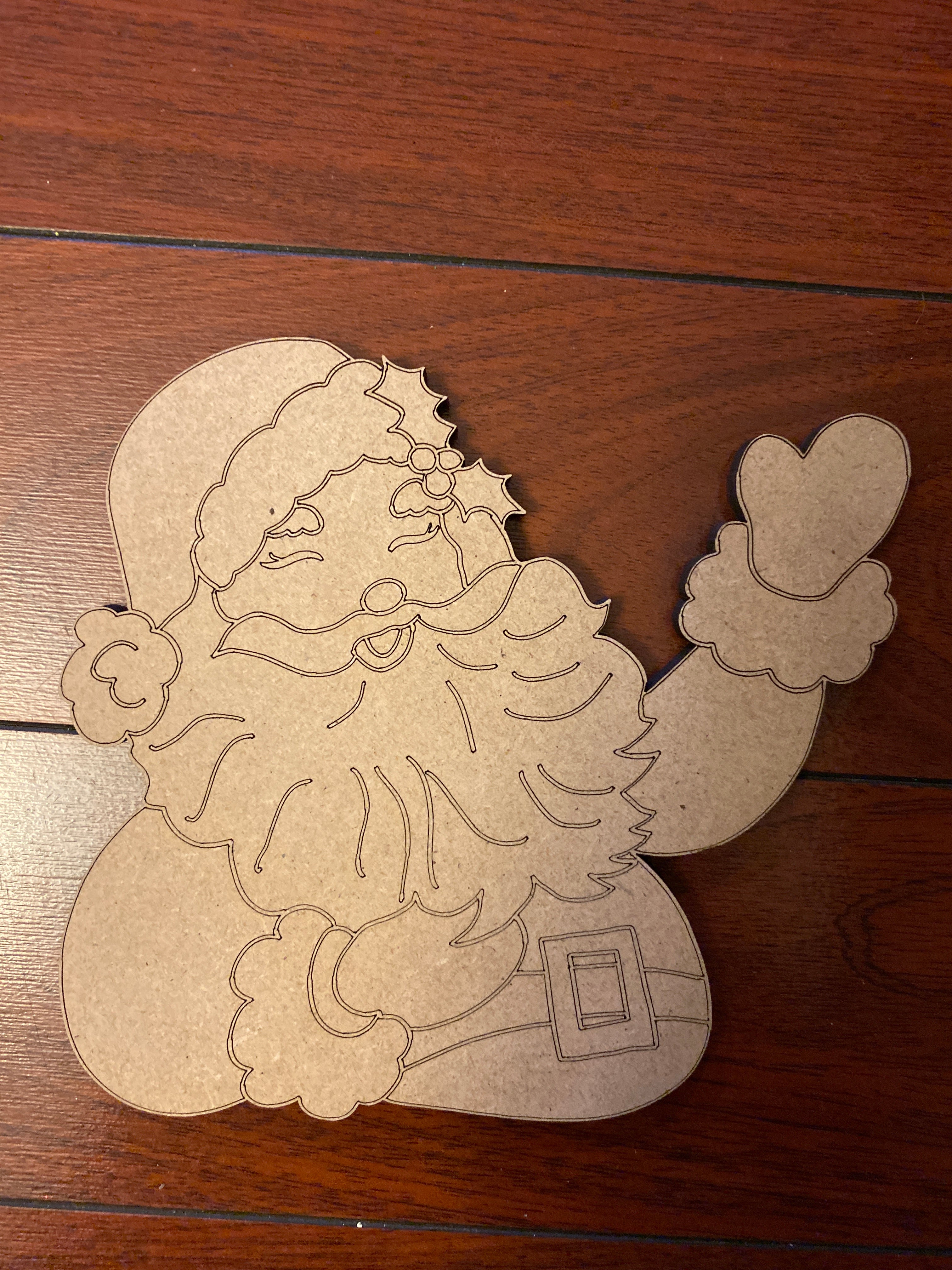 Jolly Santa Wooden Blank