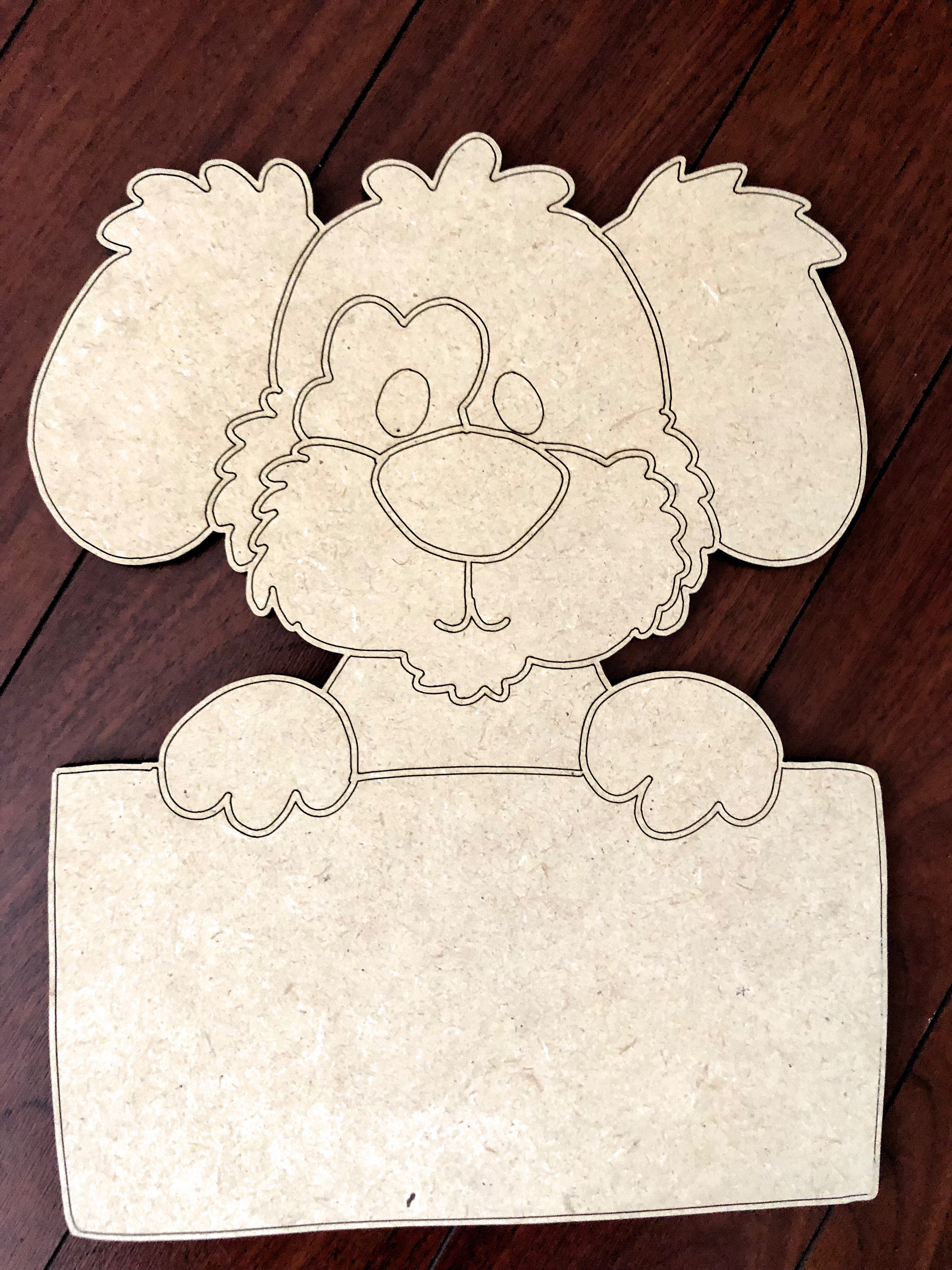 Puppy Sign Wood Blank