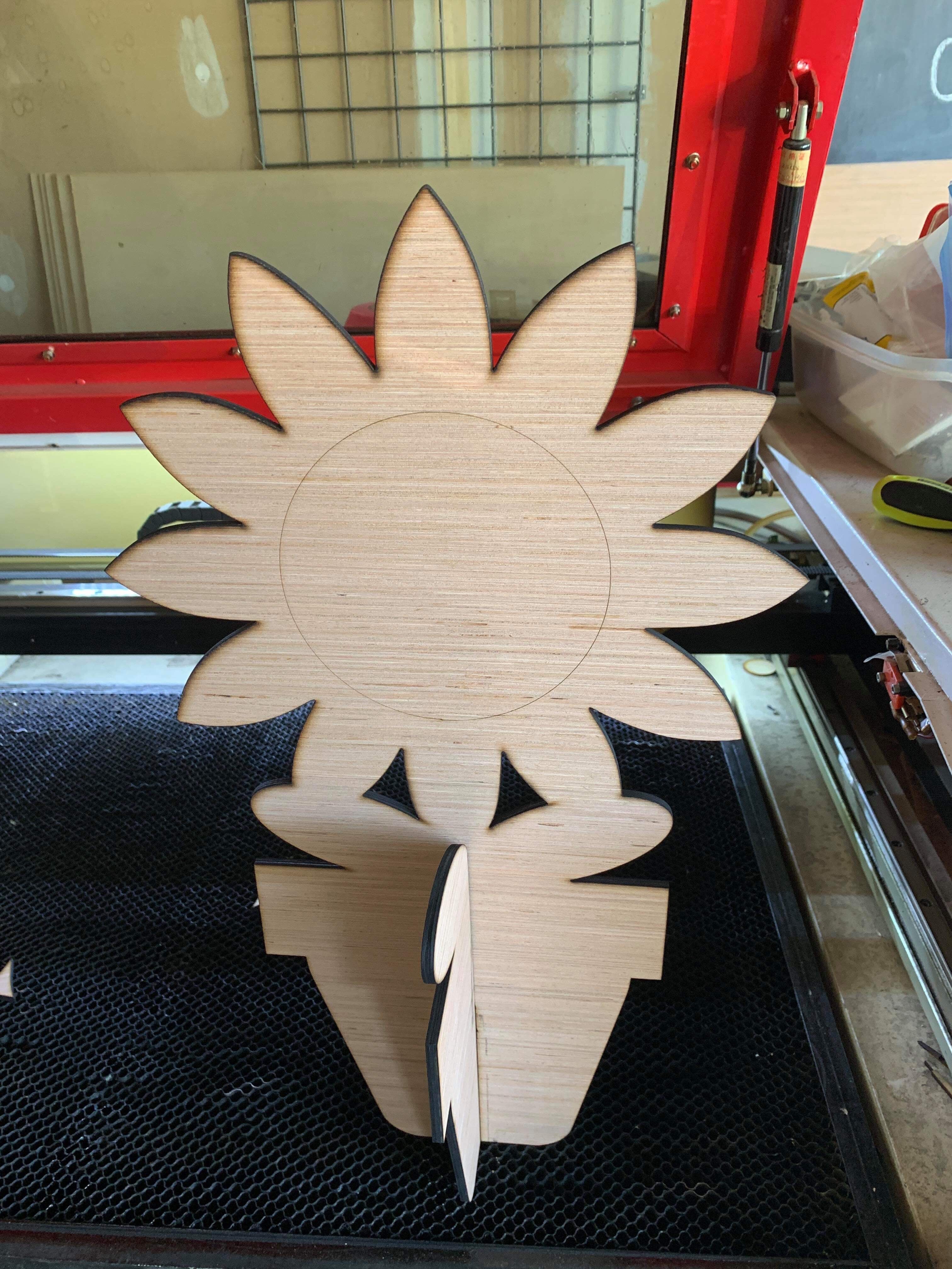 3D Sunflower Pot Porch Sitter