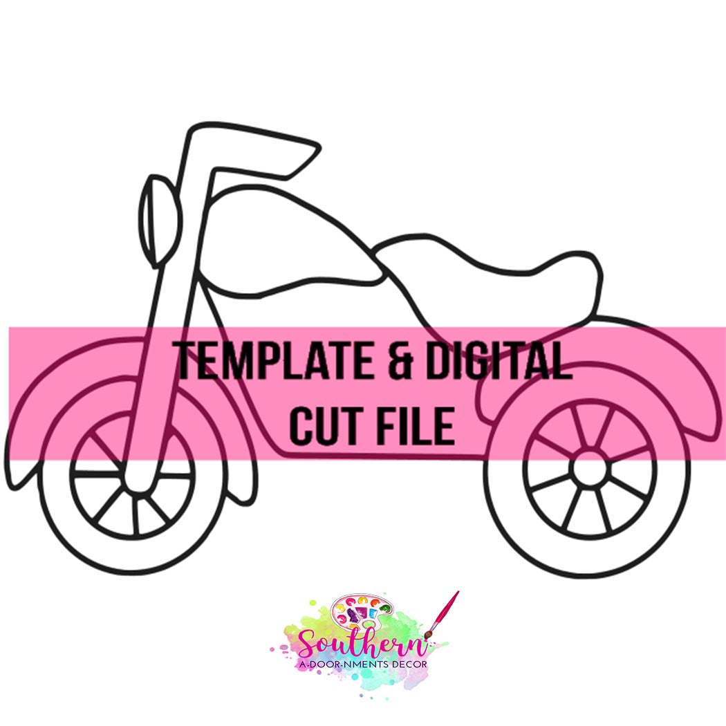 Motorcycle Template & Digital Cut File