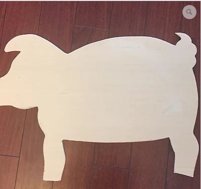 Pig Wooden Blank