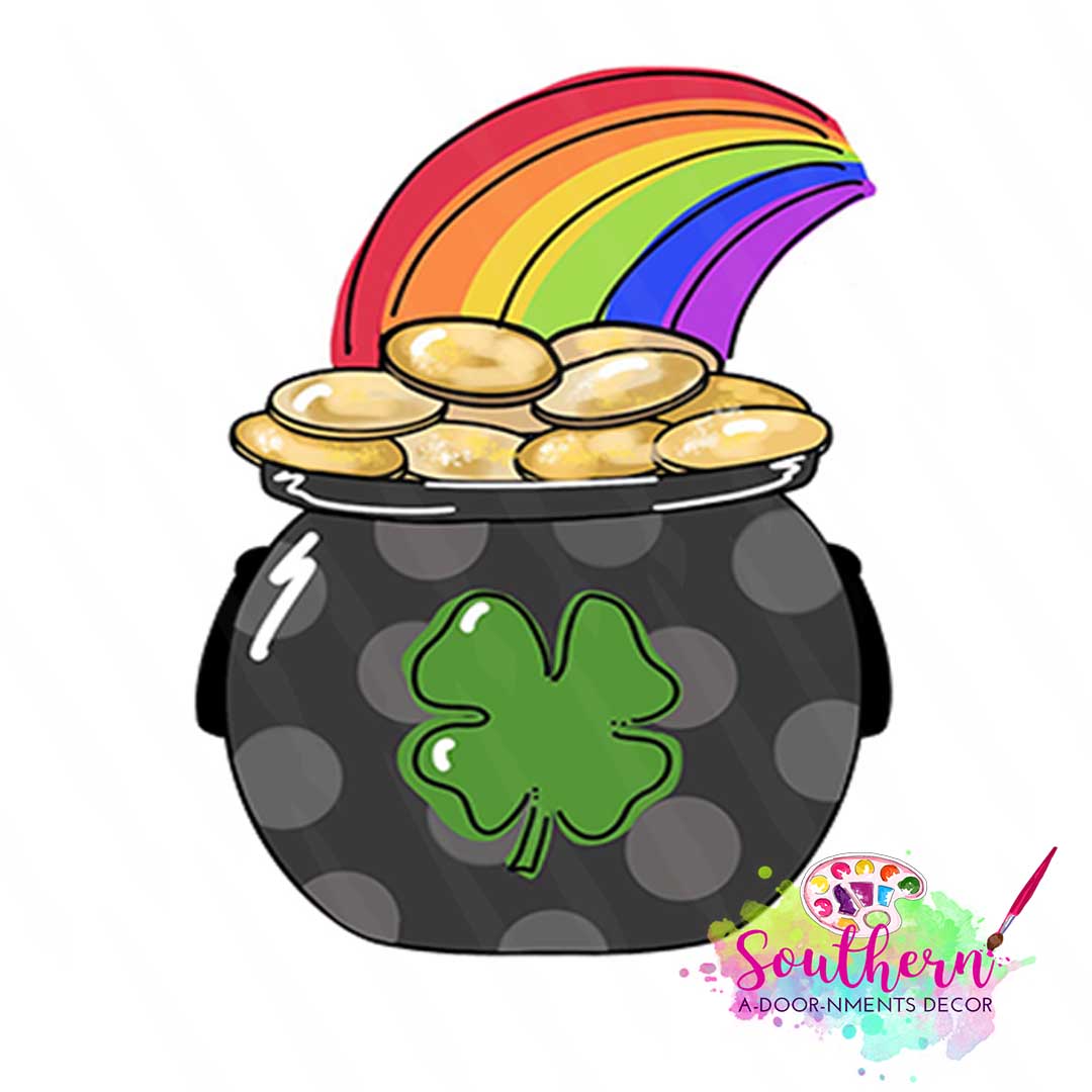 Pot of Gold Wooden Blank