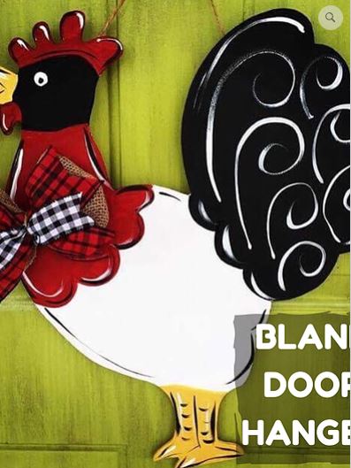 Rooster Wooden Blank