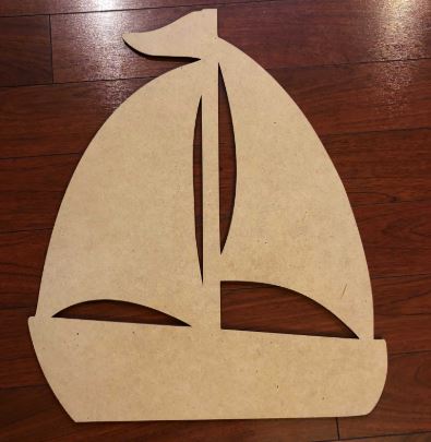 Sailboat Wooden Blank