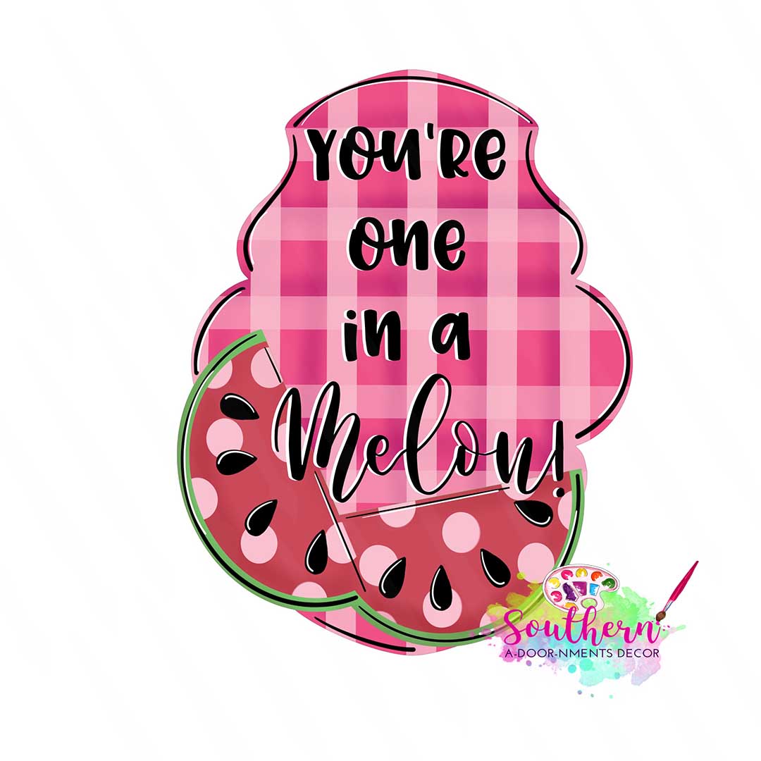 You're One in a Melon Watermelon Template & Digital Cut File