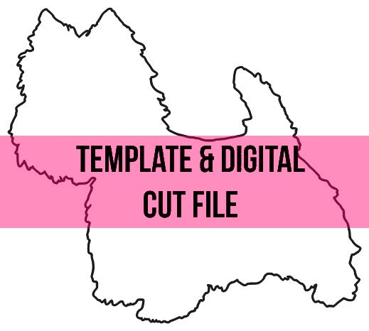 Westie Template & Digital Cut File